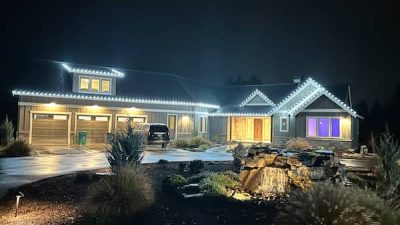 christmas light installation